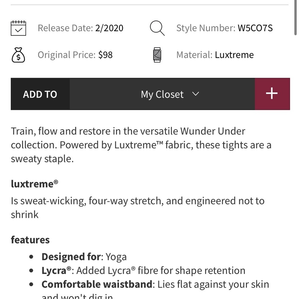 Lululemon Wunder Under High-Rise Leggings - Magenta Glow - Picture 4 of 12